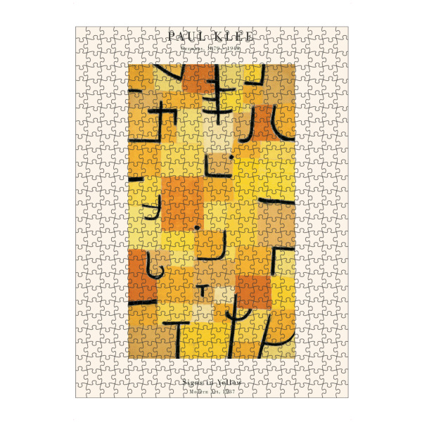 artboxONE Puzzle "Klee - Gelbe Zeichen" artboxONE - Abstrakt - Klee,Expressionismus,Abstrakt,Modern,Form,Shape,Malerei,Gemälde,Kunst - Bild klee