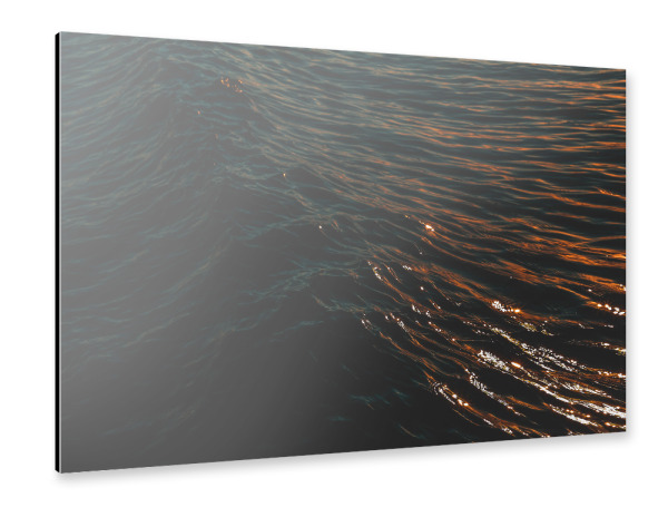 Alu-Dibond "Ostseewellen bei Sonnenuntergang" 30x20 cm artboxONE