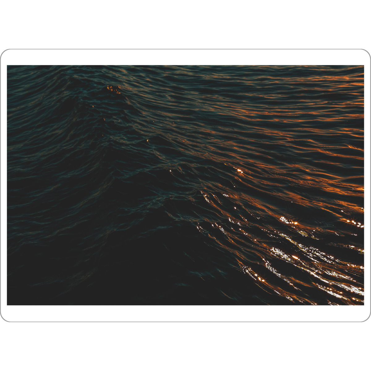 Tischset "Ostseewellen bei Sonnenuntergang" artboxONE - Natur,Reise,Reise / Strand und Meer