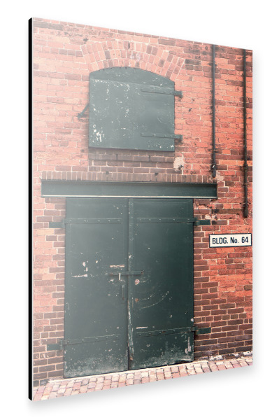 Alu-Dibond "Brick Building" 30x20 cm artboxONE