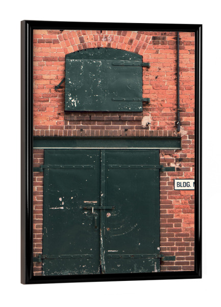 Poster mit schwarzem Rahmen "Brick Building" artboxONE - Städte,Reise,Architektur,Reise / Länder