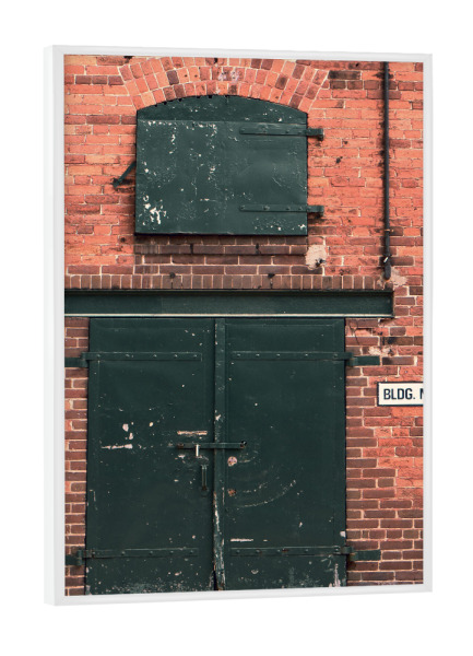 Poster mit weißem Rahmen "Brick Building" artboxONE - Städte,Reise,Architektur,Reise / Länder