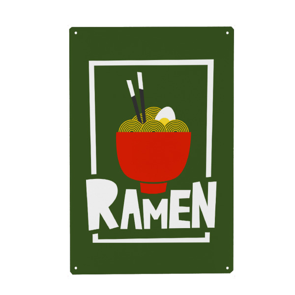 Holzbild "RAMEN" artboxONE - Typografie,Essen & Trinken,Abstrakt