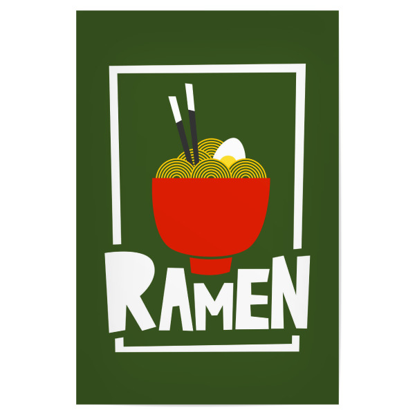 Poster 30x20 cm "RAMEN" artboxONE - Typografie,Essen & Trinken,Abstrakt