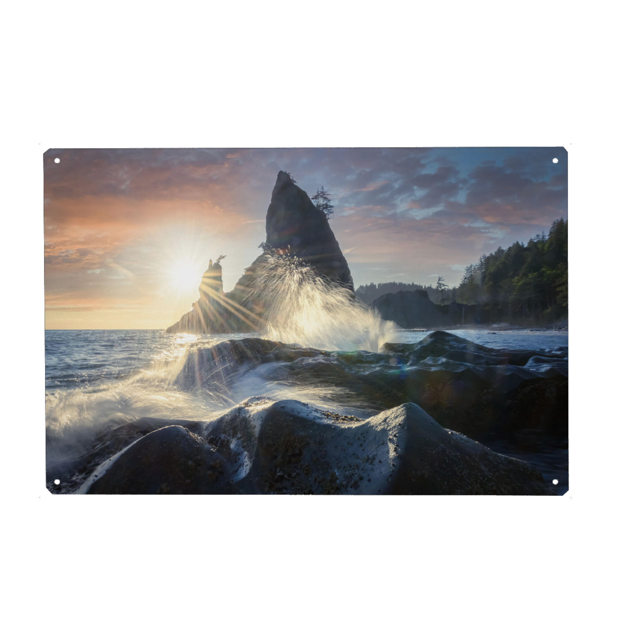 Metall Poster "Rialto-Wellen" artboxONE - Natur,Reise,Reise / Strand und Meer,Reise / Länder
