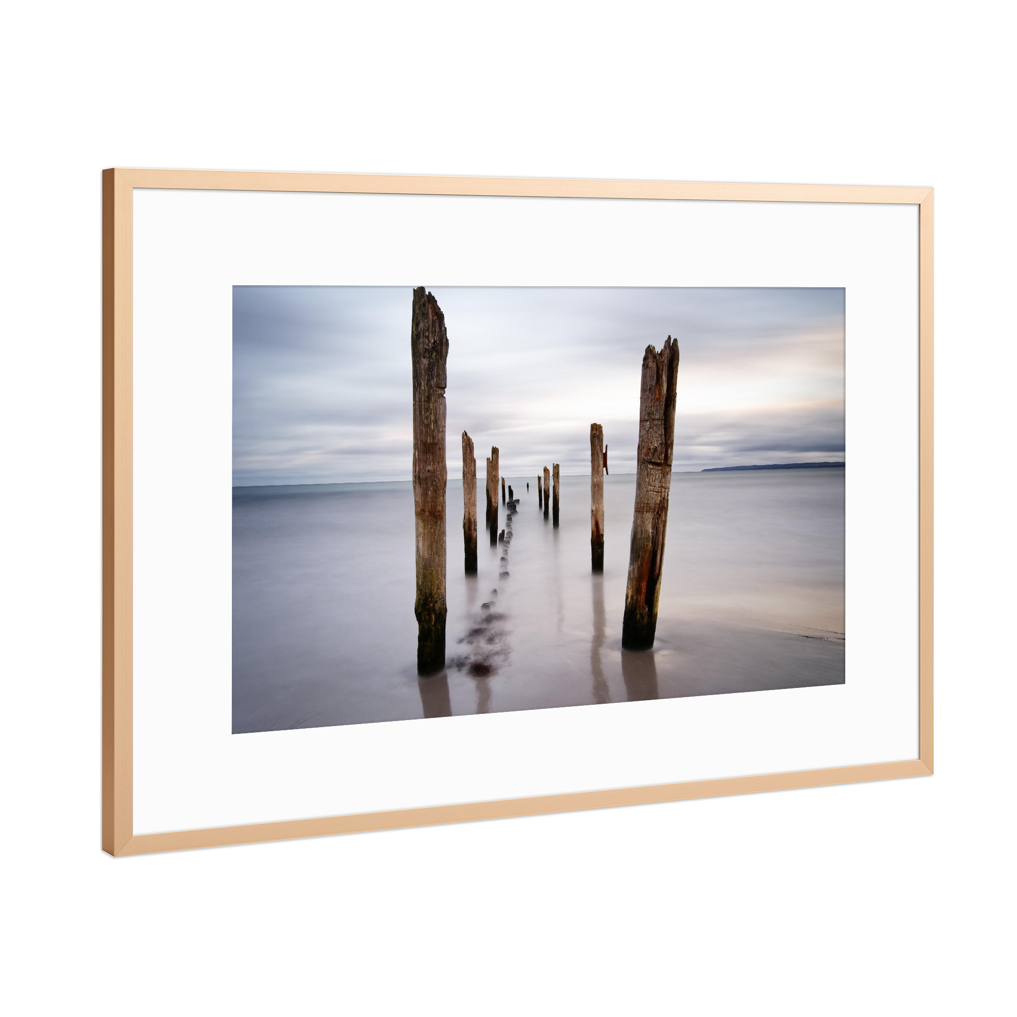 Poster mit Rahmen Kupfer "Strandimpression" artboxONE - Natur,Reise,Reise / Strand und Meer