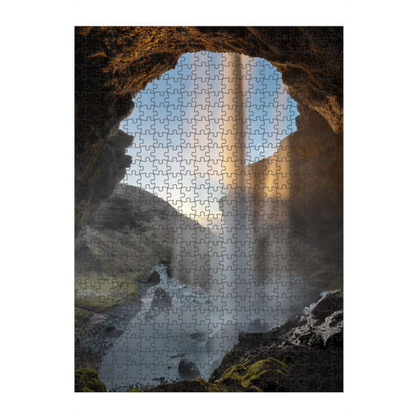 Puzzle Ravensburger "Wasserfall im Abendlicht" artboxONE - Natur,Reise,Reise / Länder