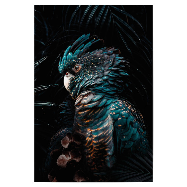 Poster 30x20 cm "Dschungel Kakadu" artboxONE - Floral,Tiere - Kakadu,Papagei,Vogel,Bunter vogel,Dschungel,Tier