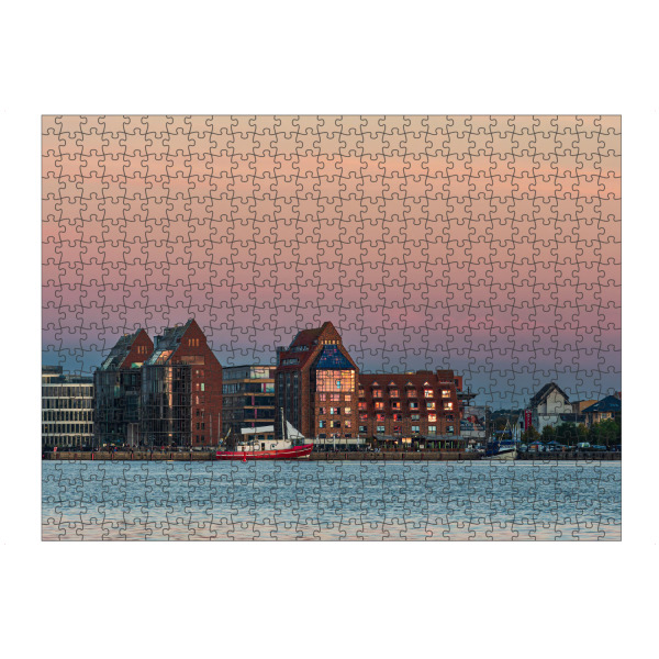 artboxONE Puzzle "Warnow, Speicher, Himmel" artboxONE - Natur,Reise,Architektur,Städte / Weitere