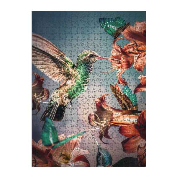artboxONE Puzzle "Bunte Kolibris" artboxONE - Natur,Floral,Tiere - Kolibri,Kolibris,Bunt,Blumen,Vögel - Bild kolibri