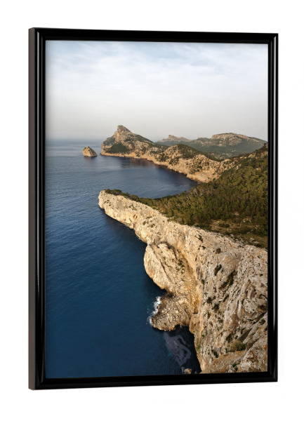 Poster mit schwarzem Rahmen "Mallorca - Halbinsel Formentor" artboxONE - Natur,Reise,Reise / Länder