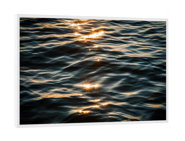 Poster mit weißem Rahmen "Ostseeblick bei Sonnenuntergang" artboxONE - Natur,Reise,Reise / Strand und Meer