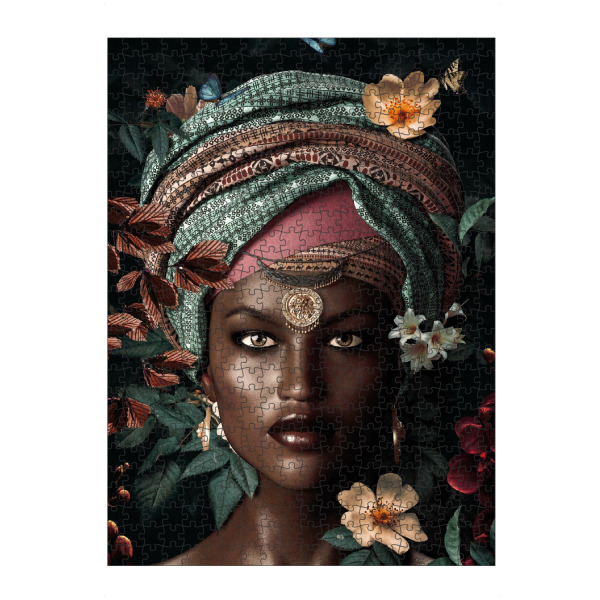 artboxONE Puzzle "Afrikanische Frau" artboxONE - Floral,Menschen