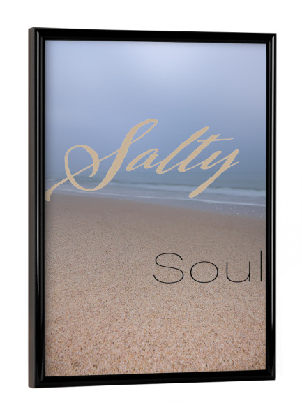 Poster mit schwarzem Rahmen "Salty Soul - Ostseeliebe" artboxONE - Natur,Reise,Reise / Strand und Meer
