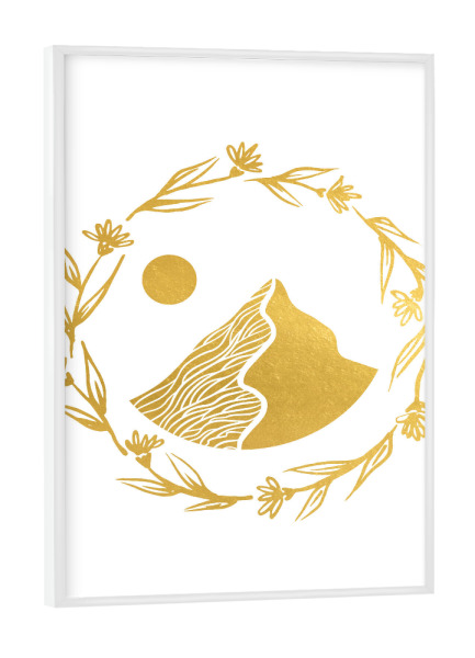 Poster mit weißem Rahmen "Göttin des Herdes und der Heimat" artboxONE - Natur,Floral,Abstrakt,Geometrie