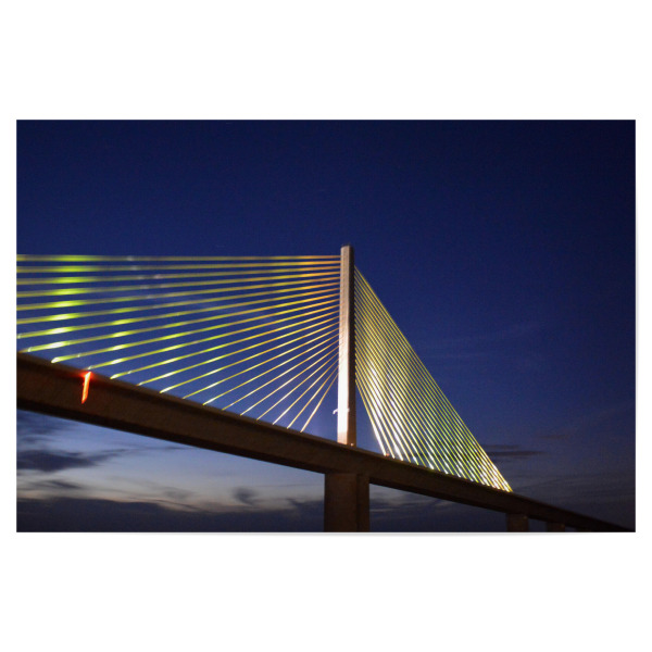 Poster 30x20 cm "Sunshine Skyway Bridge" artboxONE - Reise,Reise / Strand und Meer,Reise / Länder