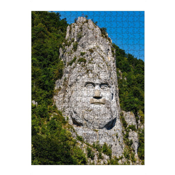 artboxONE Puzzle "Dakerkönig Decebalus in Rumänien" artboxONE - Architektur - Rumänien,Donau,Statue,Decebalus,Dakerkönig,Daker,Felsen,Eisernes tor