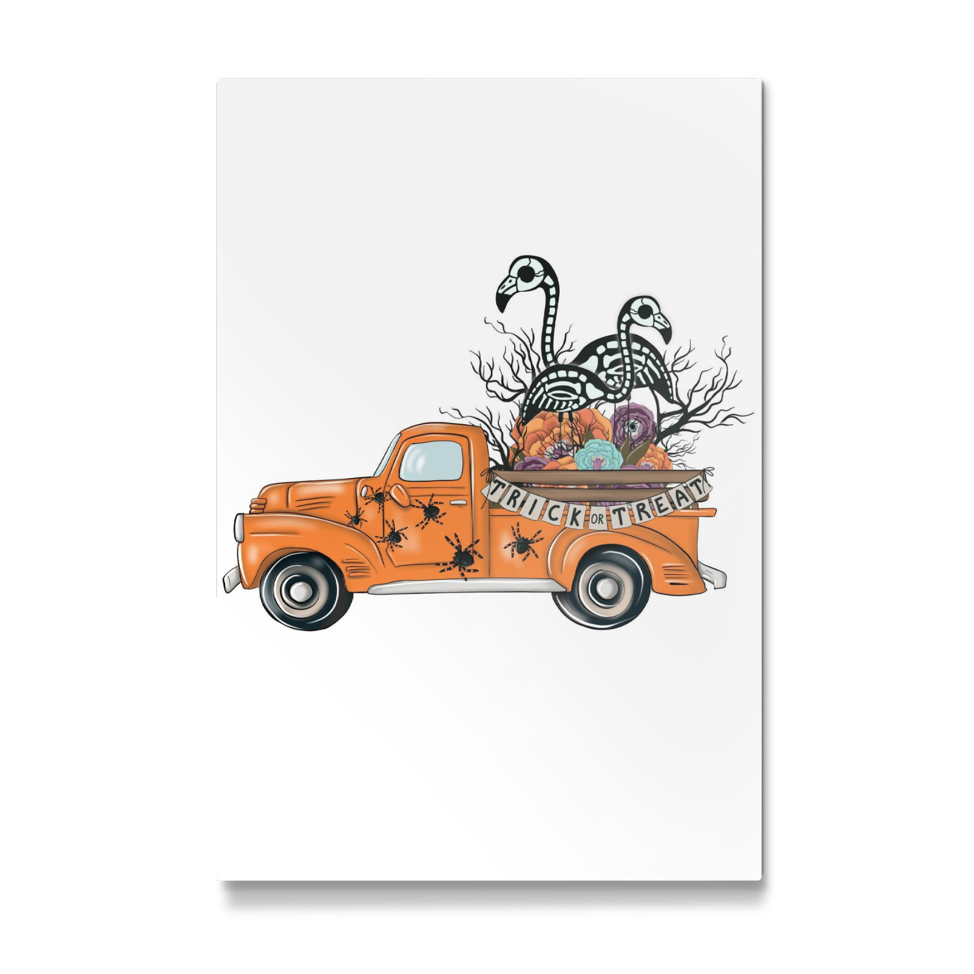 Galerie-Print "Halloween-LKW mit Flamingos" 30x20 cm artboxONE