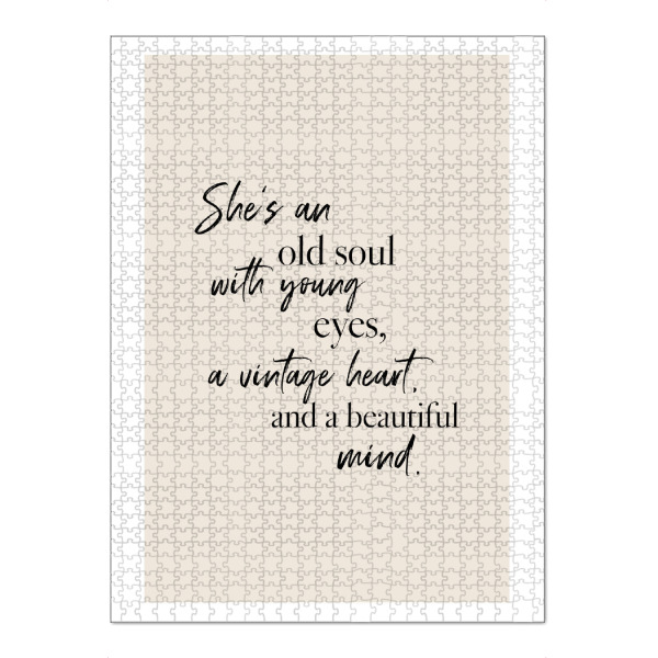 Puzzle Ravensburger "She is" artboxONE - Typografie,Menschen