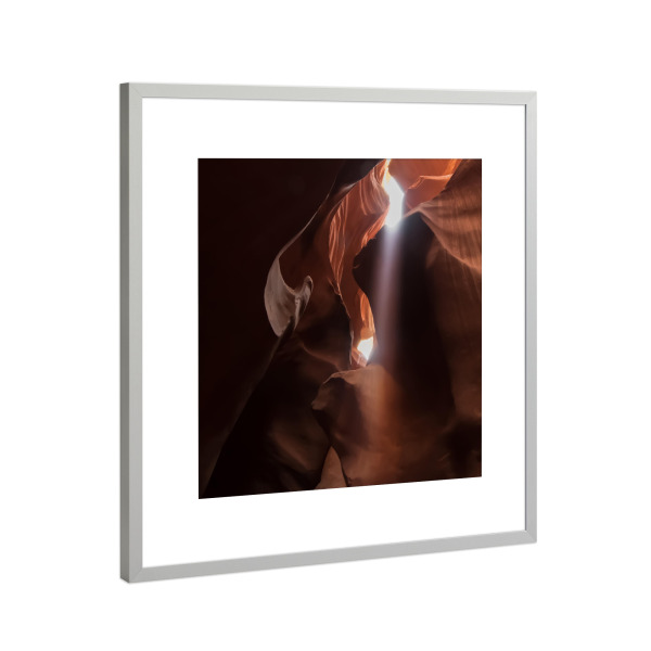 Poster mit Rahmen Silber "Kurven und Licht" artboxONE - Natur,Reise,Reise / Länder