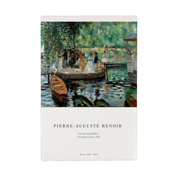 Holzbild "Renoir - La Grenouillère" artboxONE - Natur,Menschen,Reise / Strand und Meer