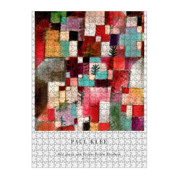artboxONE Puzzle "Klee - Rythmus" artboxONE - Abstrakt,Geometrie - Klee,Expressionismus,Abstrakt,Modern,Bunt,Form,Quadrate,Kunst,Malerei,Gemälde