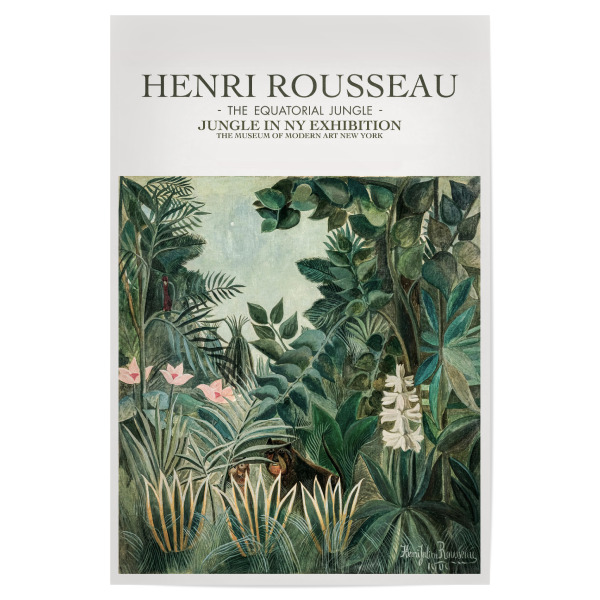 Poster "Rousseau - Der Dschungel I I" artboxONE - Natur,Tiere,Reise / Asien