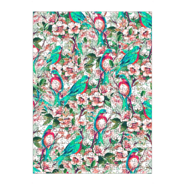 Puzzle Ravensburger "Vögel & Blumen" artboxONE - Floral,Tiere