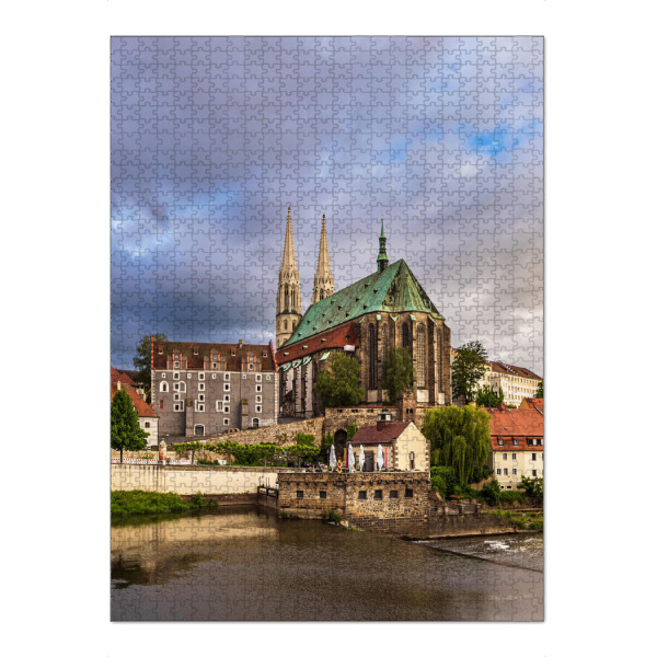 Puzzle Ravensburger "Wolken, Kirche, Fluß" artboxONE - Reise,Architektur,Städte / Weitere