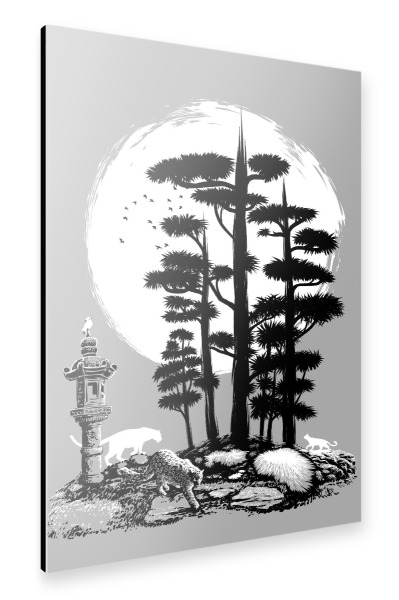 Alu-Dibond "Bonsai-Wald" 30x20 cm artboxONE
