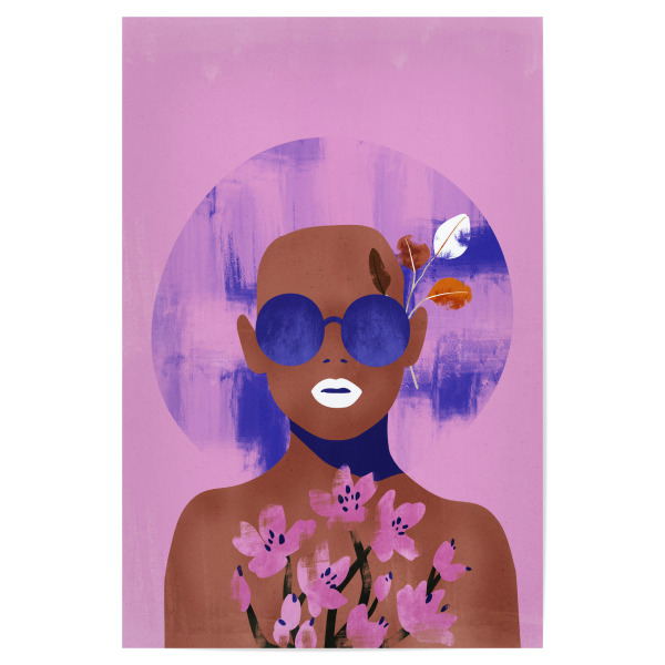 Poster 30x20 cm "Porträt Blumenrosa" artboxONE - Natur,Floral,Abstrakt