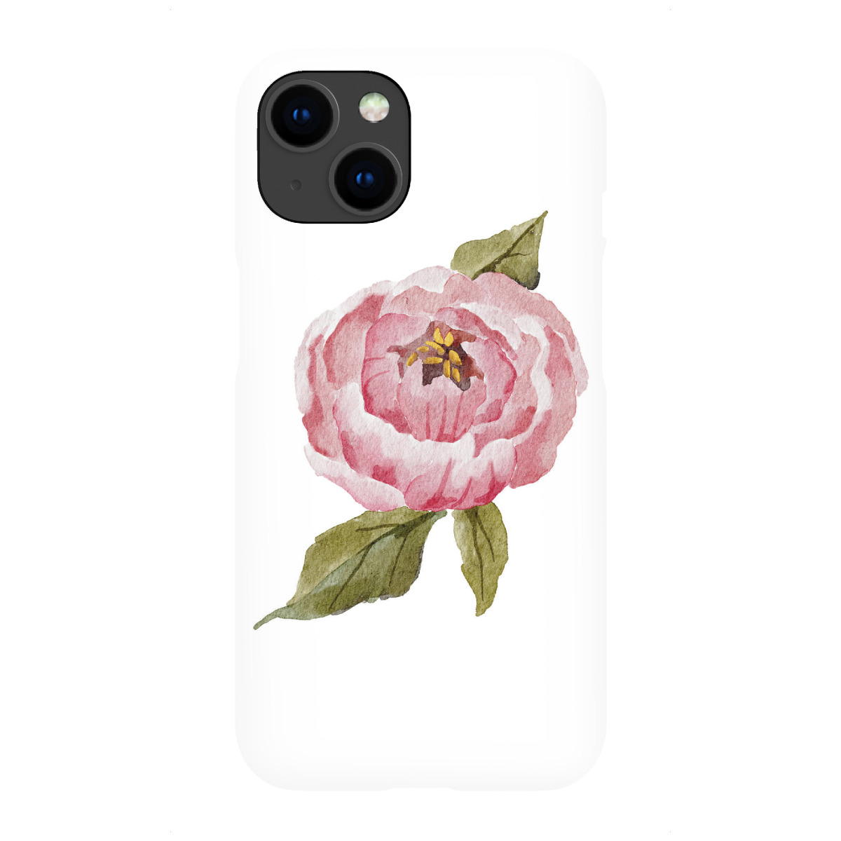 iPhone "Rosa Pfingstrosenblumenkunst" Premium-Case Handyhülle artboxONE