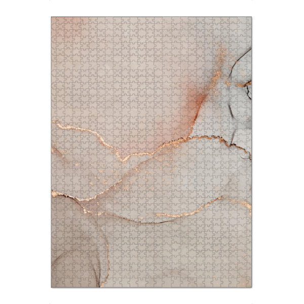 Puzzle Ravensburger "Abstrakt minimal" artboxONE - Abstrakt - Abstrakt,Sauber,Minimalistisch,Golden - Bild abstrakt