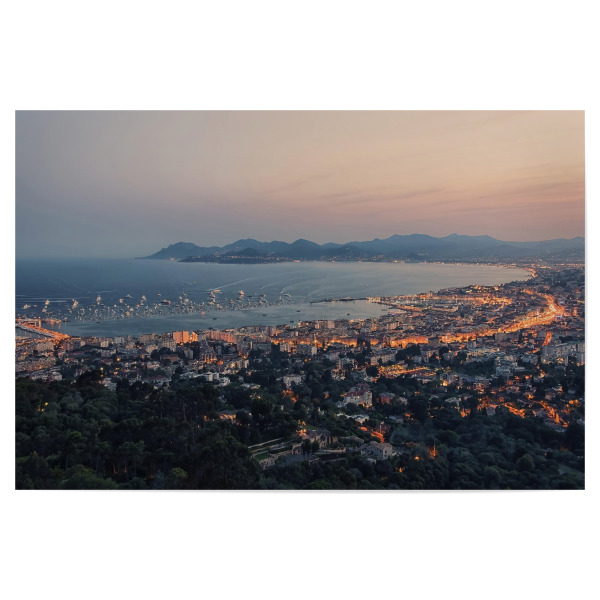 Poster "Cannes-Sonnenuntergang" artboxONE - Städte,Reise,Architektur,Reise / Länder,Städte / Weitere