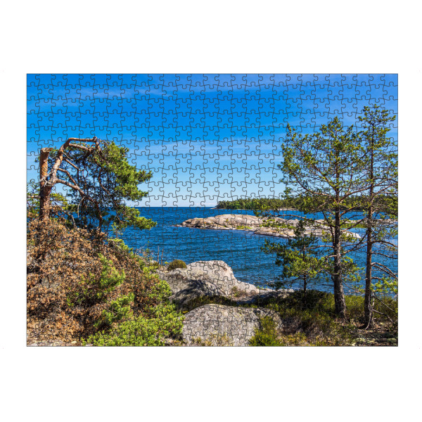 artboxONE Puzzle "Felsenküste, Bäume, Ostsee" artboxONE - Natur,Reise,Reise / Strand und Meer,Reise / Länder