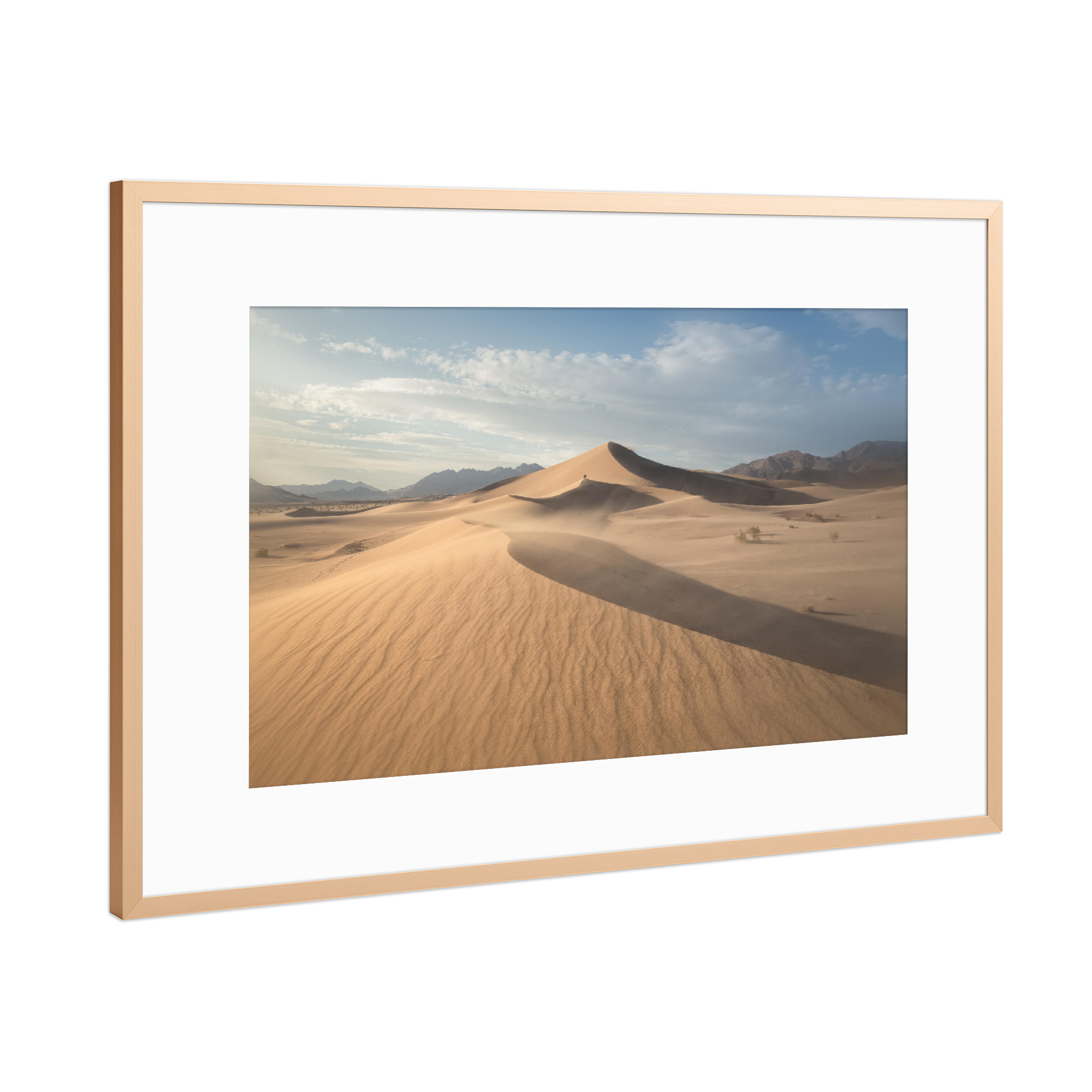 Poster mit Rahmen Kupfer "Sandsturm bei Steinböcken" artboxONE - Natur,Reise,Reise / Länder