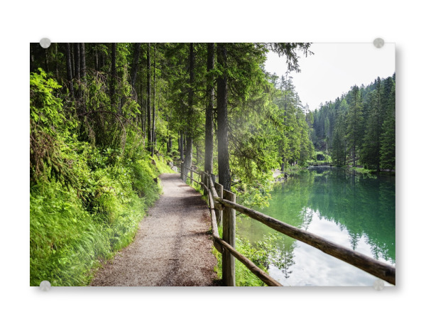 Acrylglasbild "Gehweg am See" artboxONE - Natur,Reise,Reise / Länder