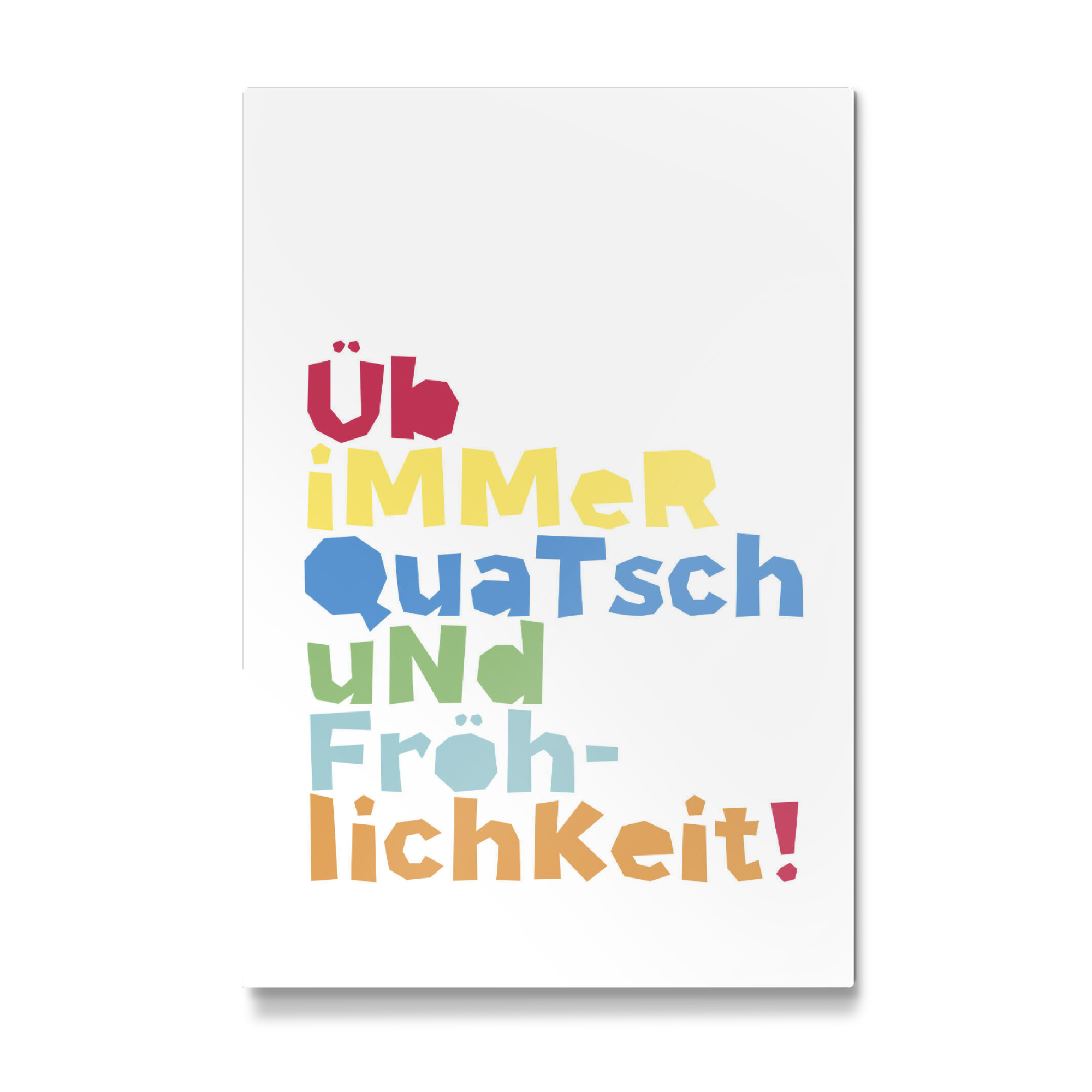 Galerie-Print "Üb immer Quatsch + Fröhlichkeit" 30x20 cm artboxONE