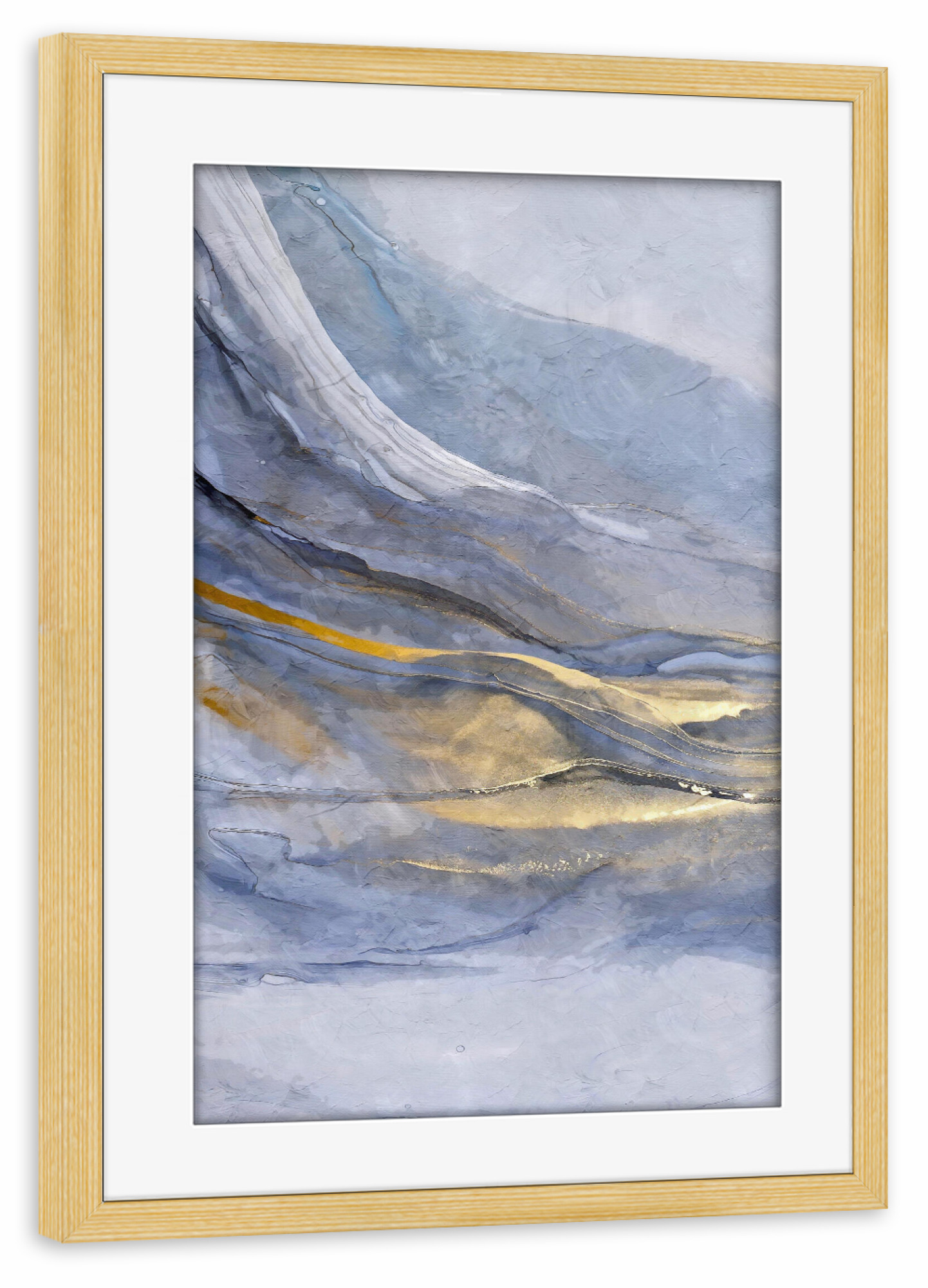 Poster mit Rahmen kiefer "Abstrakter Ozean" artboxONE - Abstrakt