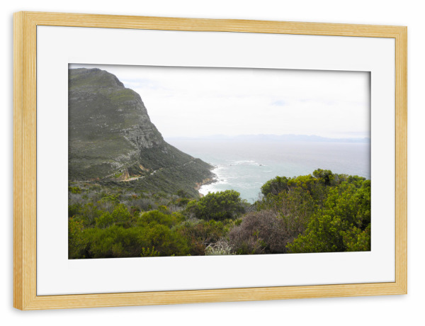 Poster mit Rahmen kiefer "Die Kaphalbinsel" artboxONE - Natur,Reise,Reise / Strand und Meer,Reise / Afrika,Reise / Länder