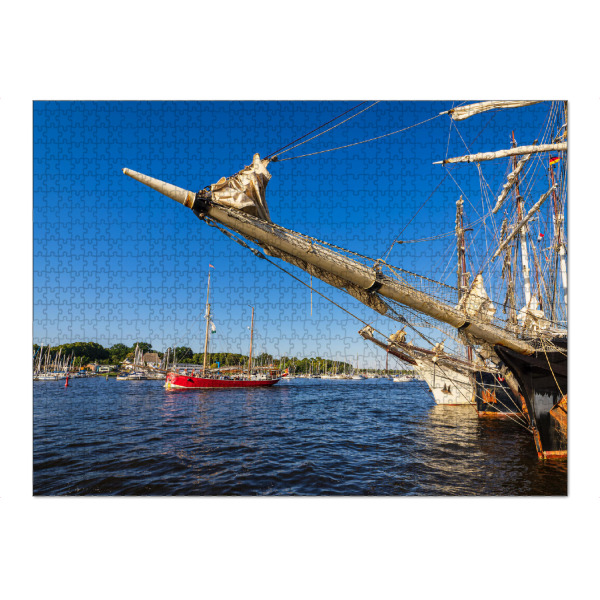 Puzzle Ravensburger "Warnow, Windjammer, Himmel" artboxONE - Natur,Reise