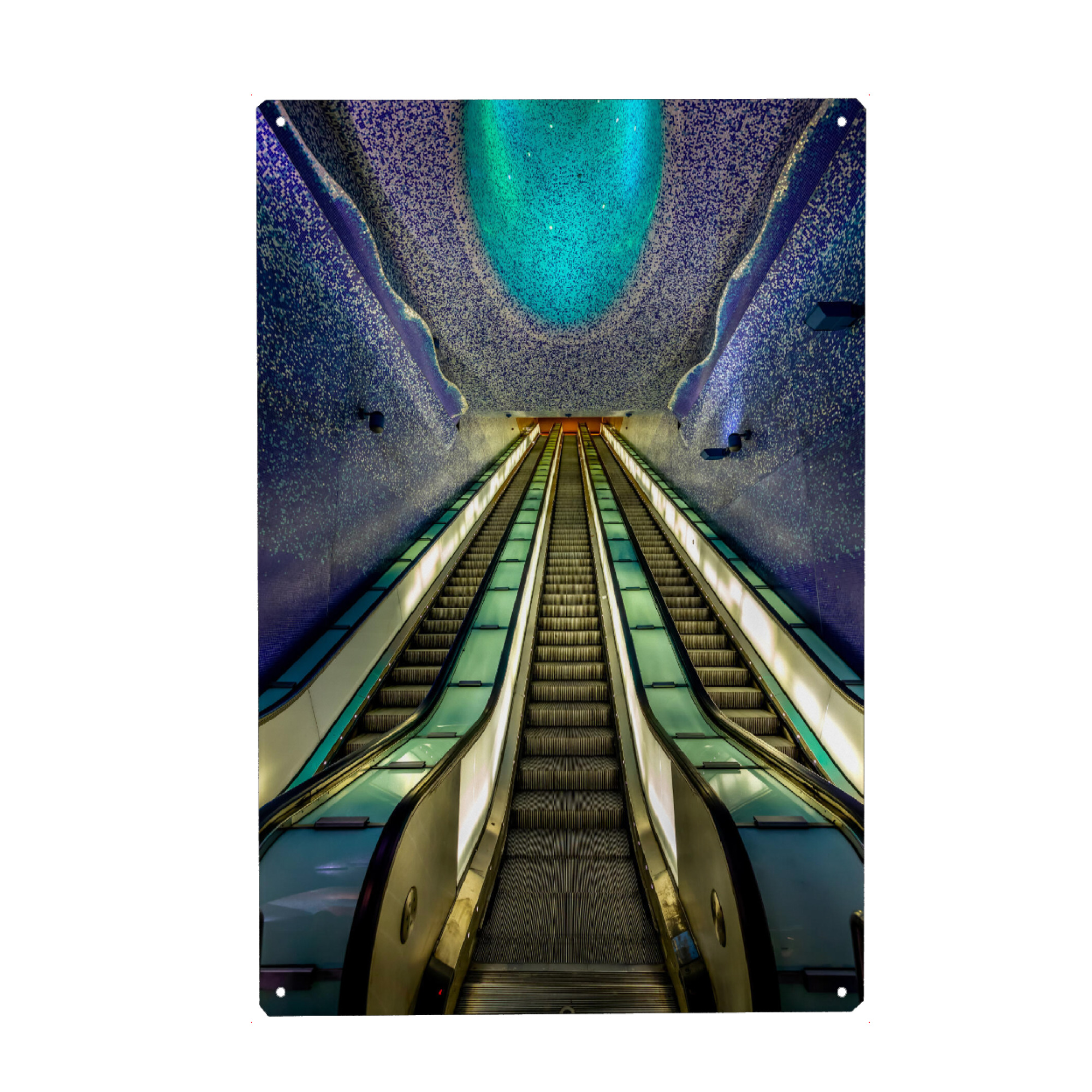 Metall Poster "Funkelnde U-Bahn" artboxONE - Städte,Reise,Architektur,Reise / Länder,Städte / Weitere