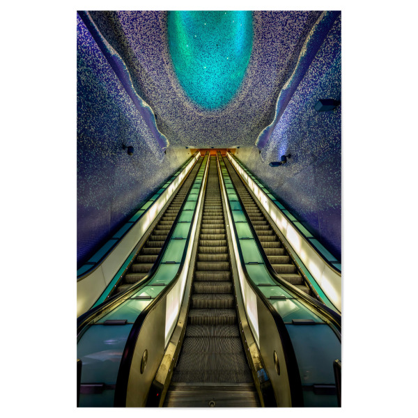 Poster 30x20 cm "Funkelnde U-Bahn" artboxONE - Städte,Reise,Architektur,Reise / Länder,Städte / Weitere