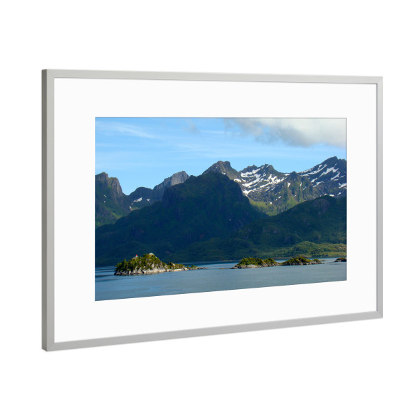 Poster mit Rahmen Silber "Der Trollfjord Norwegens" artboxONE - Natur,Reise,Reise / Strand und Meer,Reise / Länder