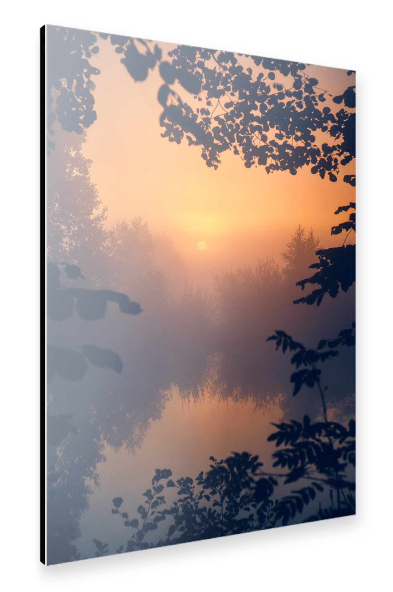 Alu-Dibond "Sonnenaufgang wie Feuer" 30x20 cm artboxONE