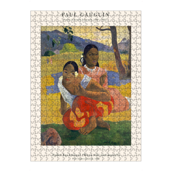 Puzzle Ravensburger "Gauguin - Nafea Faa Ipoipo" artboxONE - Natur,Menschen - Gauguin,Frau,Portrait,Dschungel,Tropisch,Regenwald,Kunst,Malerei,Gemälde