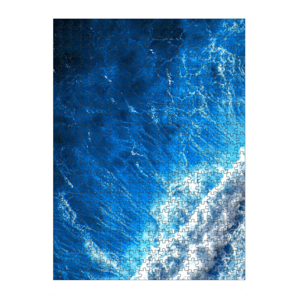 artboxONE Puzzle "Hellblaues Meer" artboxONE - Natur - Tiefblauer ozean,Bunt,Ozeane,Meere,Luftbild,Antenne,Ozean - Bild tiefblauer ozean