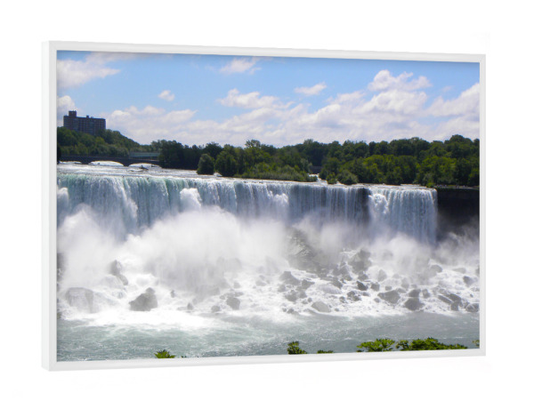 Poster mit weißem Rahmen "Die Amercian Falls" artboxONE - Natur,Reise,Reise / Länder