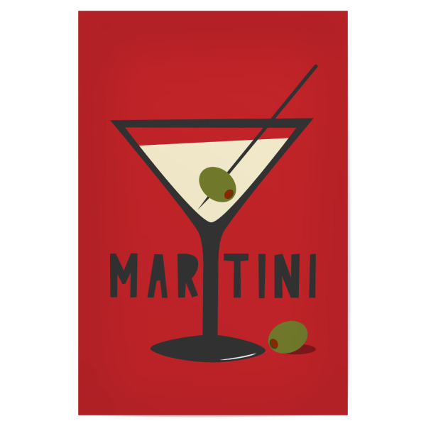 Poster "MARTINI (No.1)" artboxONE - Typografie,Essen & Trinken,Essen & Trinken / Alkohol