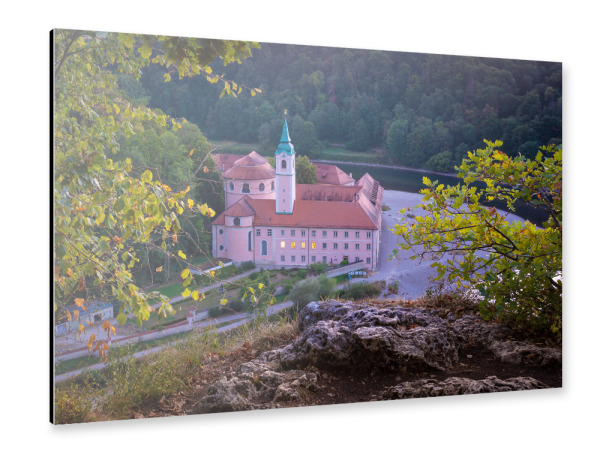 Alu-Dibond "Kloster an der Donau" 30x20 cm artboxONE